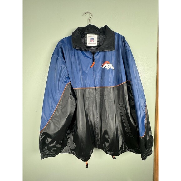 Denver Broncos Nylon Shell NFL Full Zip Jacket Men’s Size XXL - Picture 1 of 12